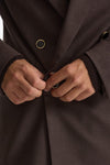 Giacca doppiopetto marrone uomo Marsēm - 6