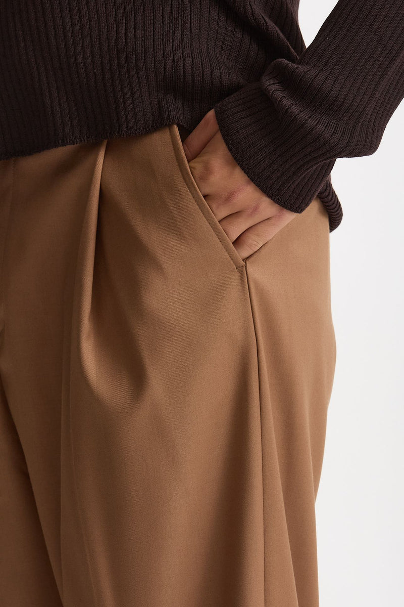 Pantalone gamba ampia cammello uomo Marsēm - 5