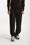 Pantalone gamba ampia gessato nero uomo Marsēm - 1