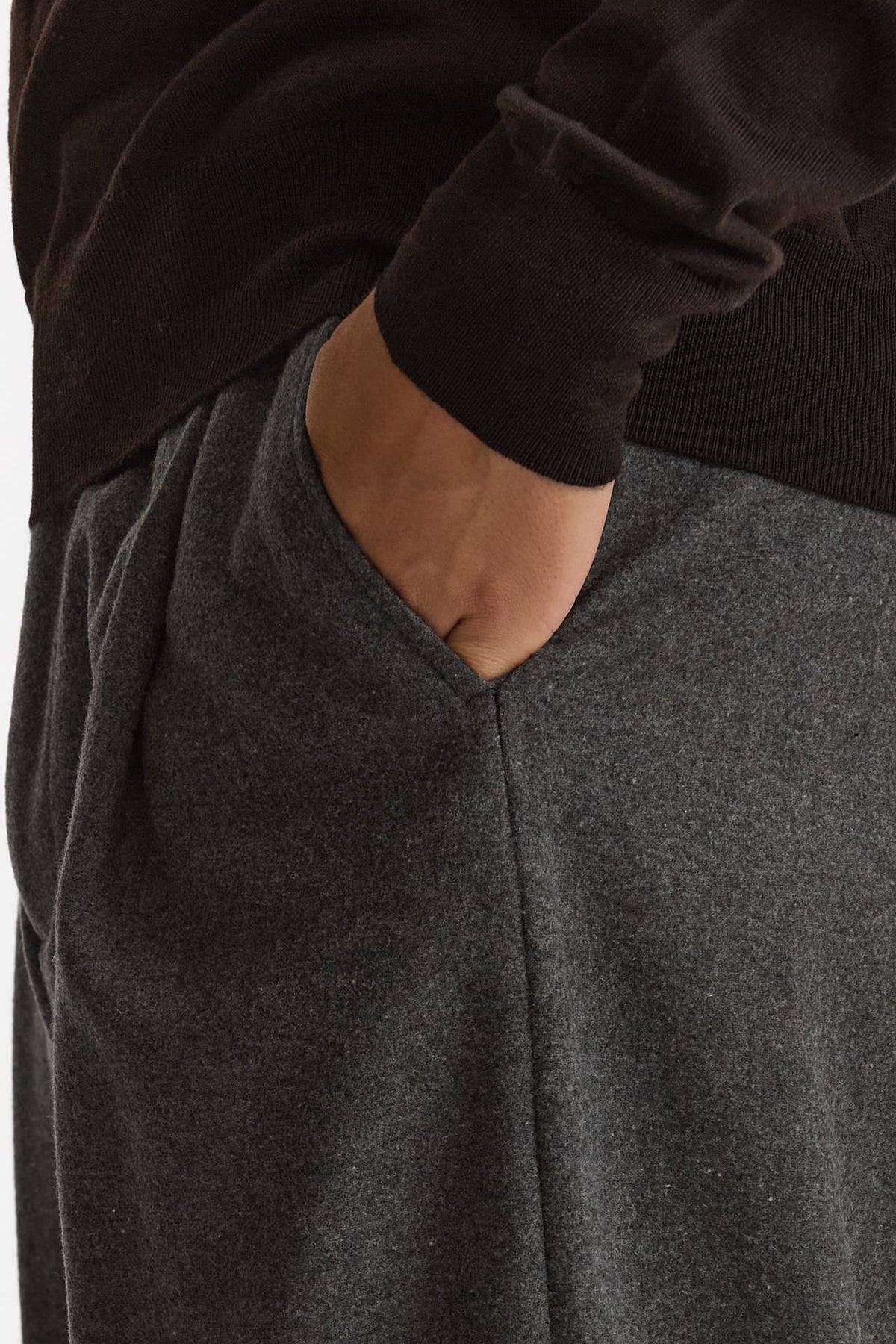 Pantalone gamba ampia grigio uomo Marsēm - 5