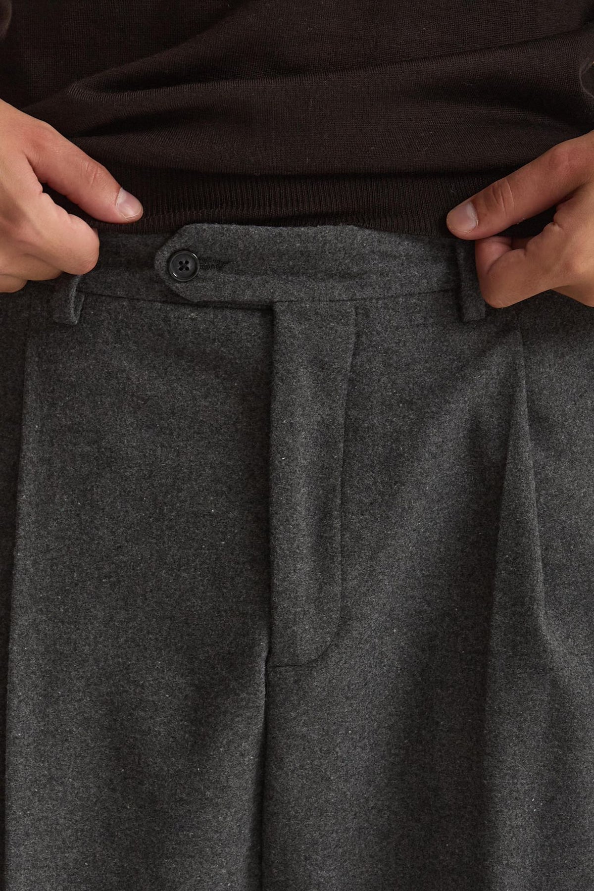 Pantalone gamba ampia grigio uomo Marsēm - 6