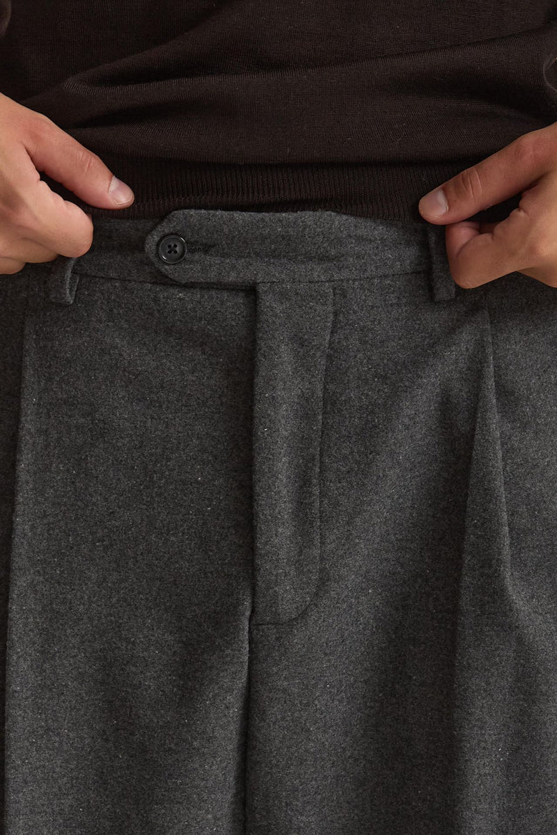 Pantalone gamba ampia grigio uomo Marsēm - 6