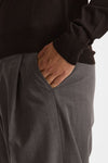 Pantalone gamba ampia gessato grigio uomo Marsēm - 6