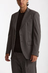 Giacca monopetto gessato grigio uomo Marsēm - 5