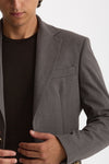 Giacca monopetto gessato grigio uomo Marsēm - 6