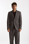 Giacca monopetto gessato grigio uomo Marsēm - 8