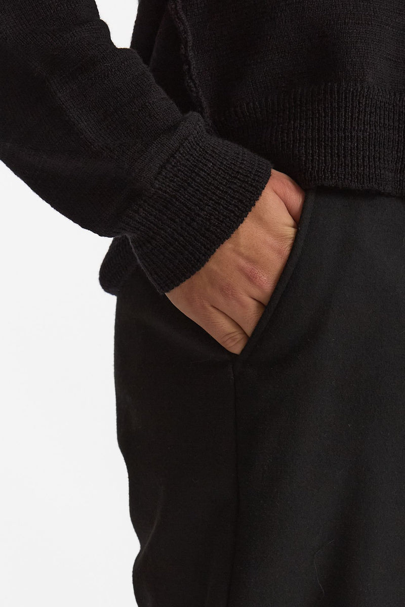 Pantalone gamba ampia nero uomo Marsēm - 5