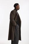 Cappotto doppiopetto spigato marrone uomo Marsēm - 1