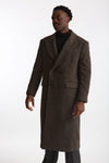 Cappotto doppiopetto spigato marrone uomo Marsēm - 7