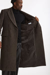 Cappotto doppiopetto spigato marrone uomo Marsēm - 8