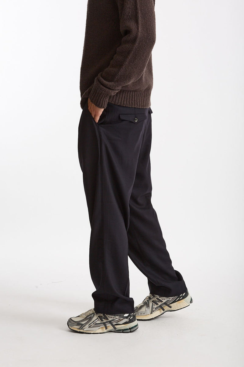 Pantalone KAY BAGGY in lana stretch uomo Nine in the morning - 2
