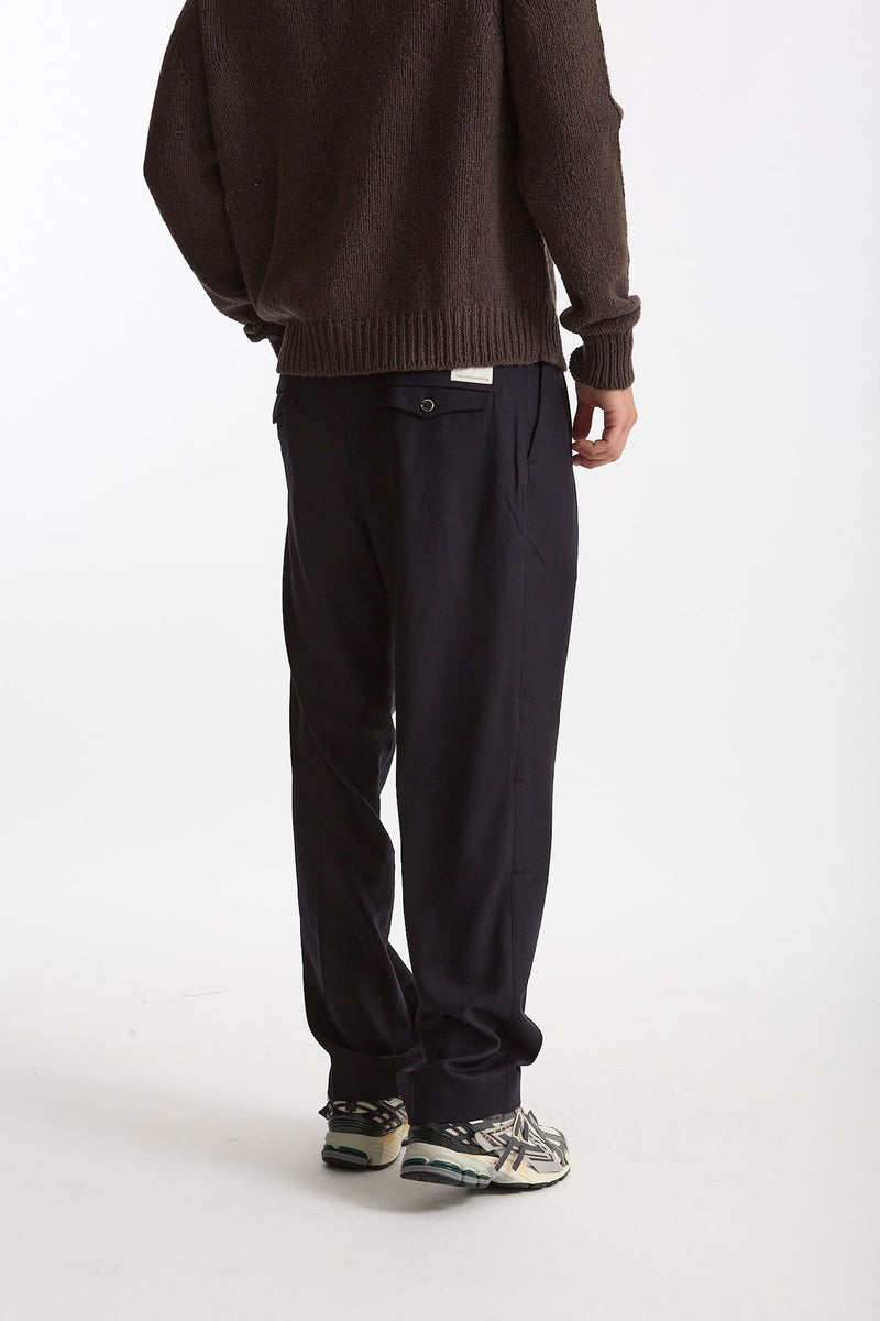 Pantalone KAY BAGGY in lana stretch uomo Nine in the morning - 3