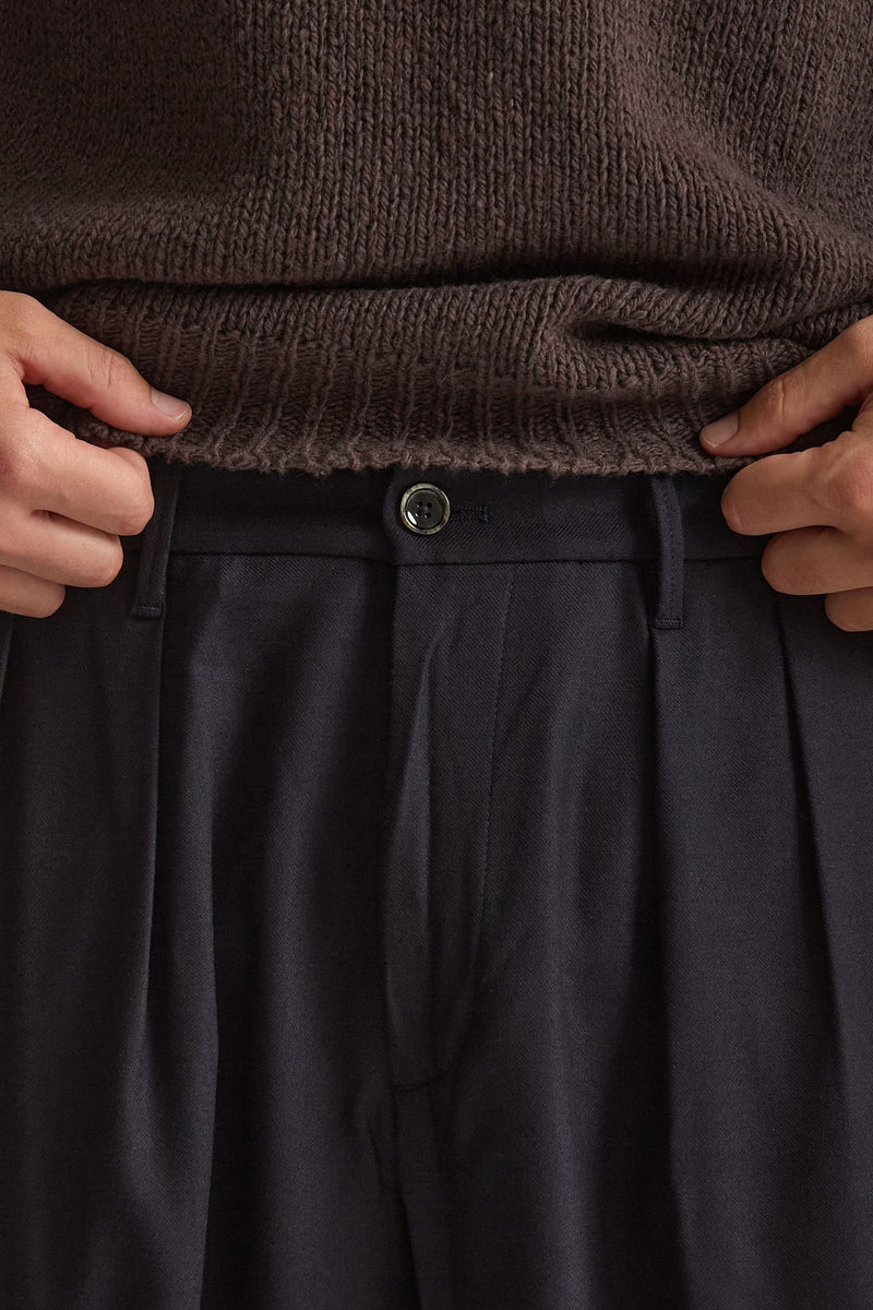 Pantalone KAY BAGGY in lana stretch uomo Nine in the morning - 5