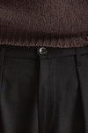 Pantalone KAY BAGGY in lana stretch nero uomo Nine in the morning - 5