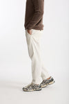 Pantalone GIOVE in cotone stretch bianco uomo Nine in the morning - 1