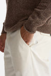 Pantalone GIOVE in cotone stretch bianco uomo Nine in the morning - 6