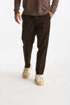 Pantalone GIOVE in cotone stretch marrone uomo Nine in the morning - 1
