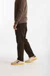 Pantalone GIOVE in cotone stretch marrone uomo Nine in the morning - 2