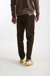 Pantalone GIOVE in cotone stretch marrone uomo Nine in the morning - 3