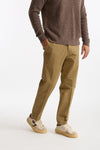 Pantalone GIOVE in cotone stretch cammello uomo Nine in the morning - 1
