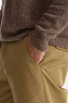 Pantalone GIOVE in cotone stretch cammello uomo Nine in the morning - 6