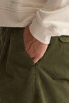 Pantalone GIULIO CARROT in cotone fermo verde uomo Nine in the morning - 5