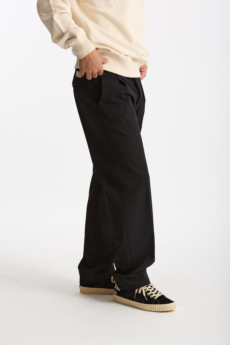 Pantalone FOLD 2 in lana stretch nero uomo Nine in the morning - 2
