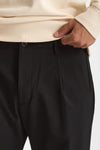 Pantalone FOLD 2 in lana stretch nero uomo Nine in the morning - 6