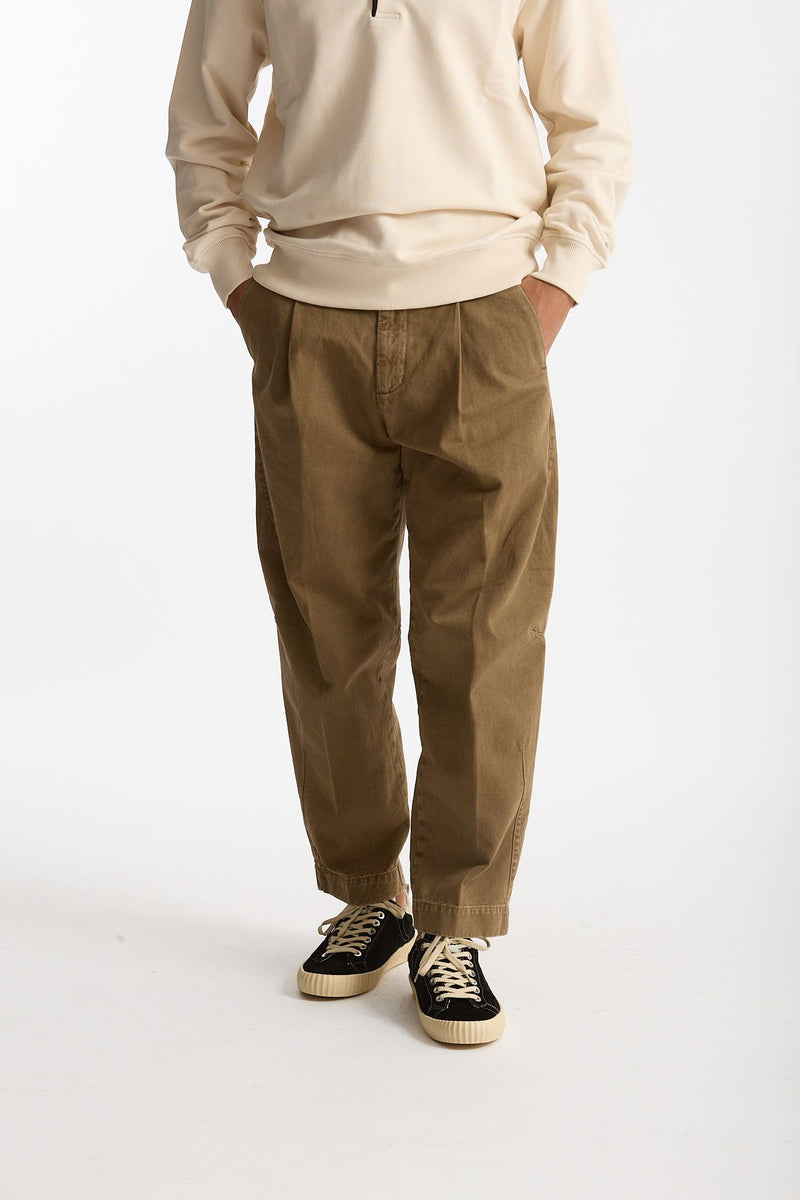 Pantalone GIULIO CARROT in cotone fermo lavato uomo Nine in the morning - 1