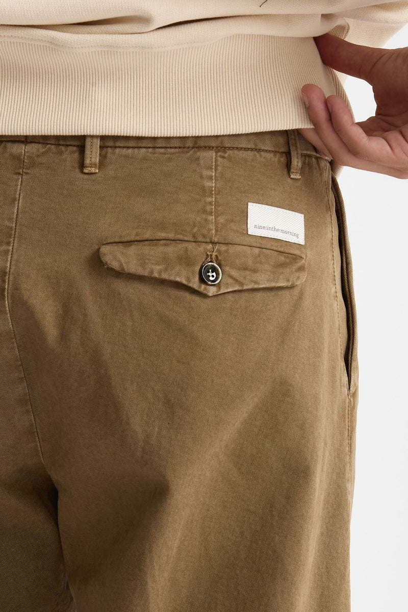 Pantalone GIULIO CARROT in cotone fermo lavato uomo Nine in the morning - 7