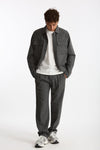 Overshirt lana e poliestere stretch grigio uomo Nine in the morning - 1