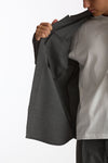 Overshirt lana e poliestere stretch grigio uomo Nine in the morning - 9