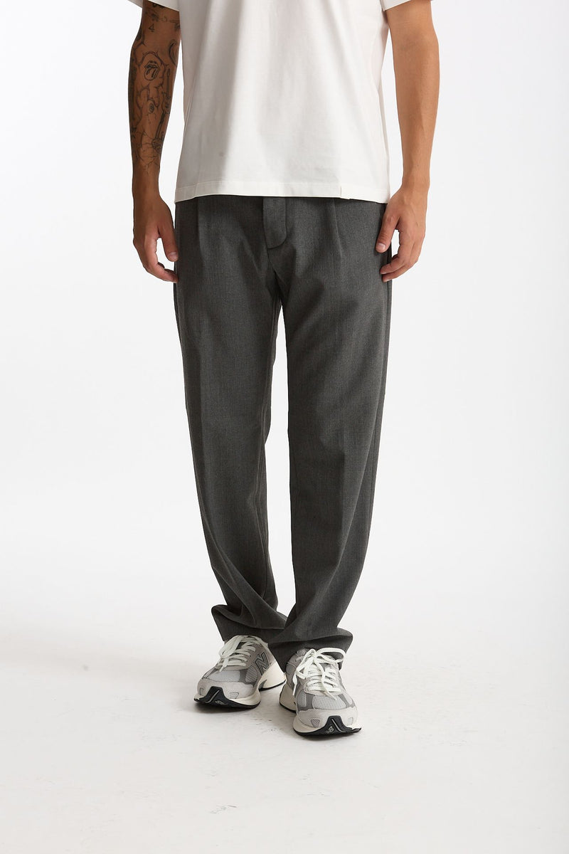 Pantalone FOLD 2 in lana stretch grigio uomo Nine in the morning - 1