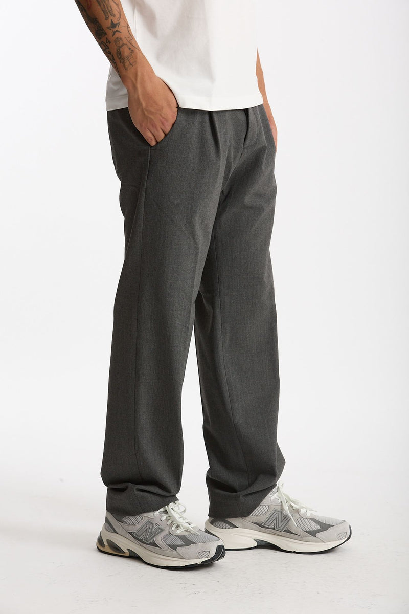 Pantalone FOLD 2 in lana stretch grigio uomo Nine in the morning - 5