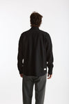 Camicia texana lana e poliestere stretch nero uomo Nine in the morning - 3