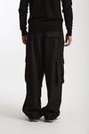 Pantalone cargo LUCIEN CARGO in Lana nero uomo Nine in the morning - 3