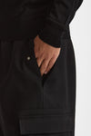 Pantalone cargo LUCIEN CARGO in Lana nero uomo Nine in the morning - 5