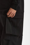 Pantalone cargo LUCIEN CARGO in Lana nero uomo Nine in the morning - 6