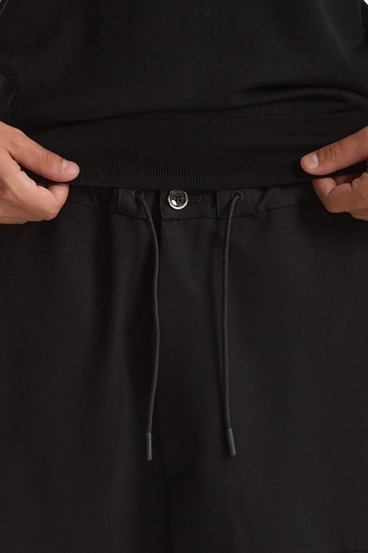 Pantalone cargo LUCIEN CARGO in Lana nero uomo Nine in the morning - 7