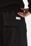 Pantalone cargo LUCIEN CARGO in Lana nero uomo Nine in the morning - 8