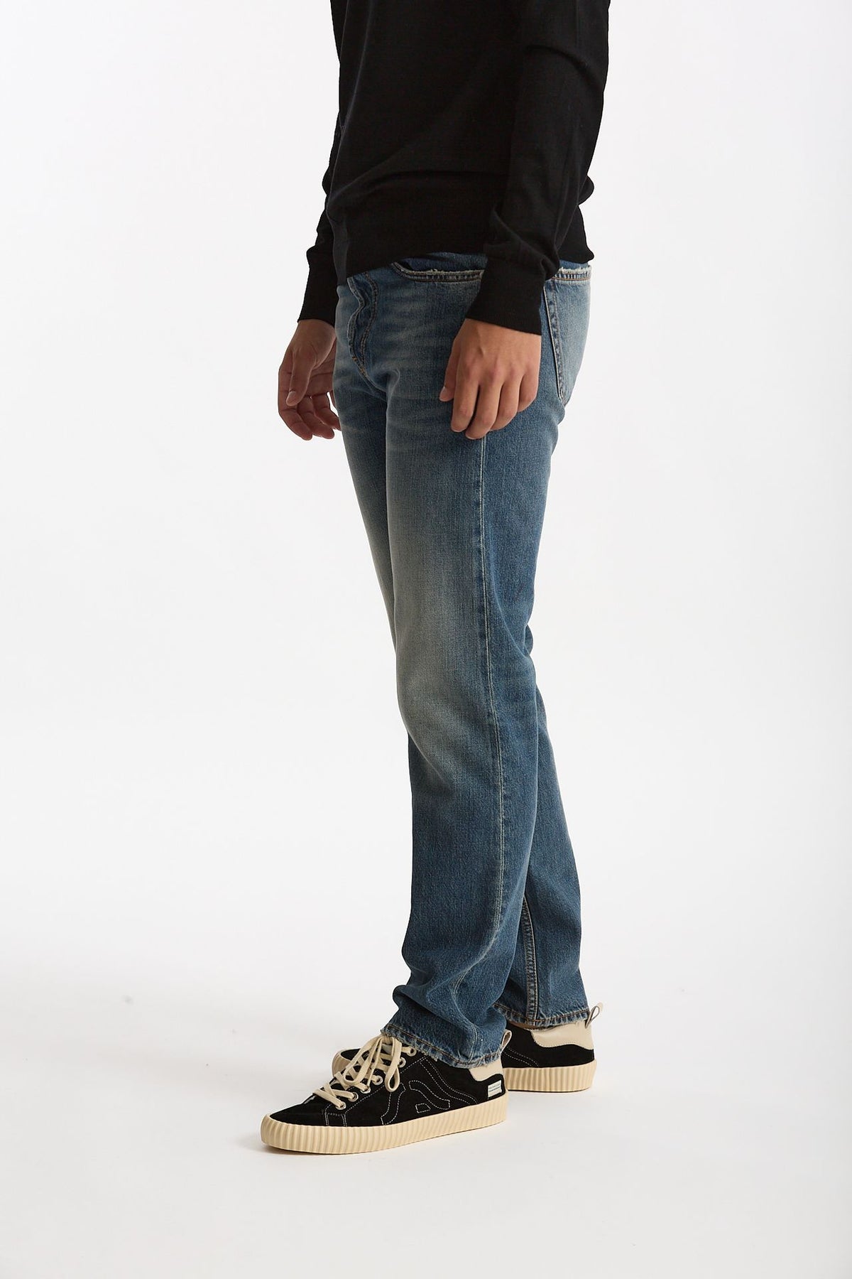 Jeans NUMERI in cotone fermo lavaggio medio uomo Numeri - 4