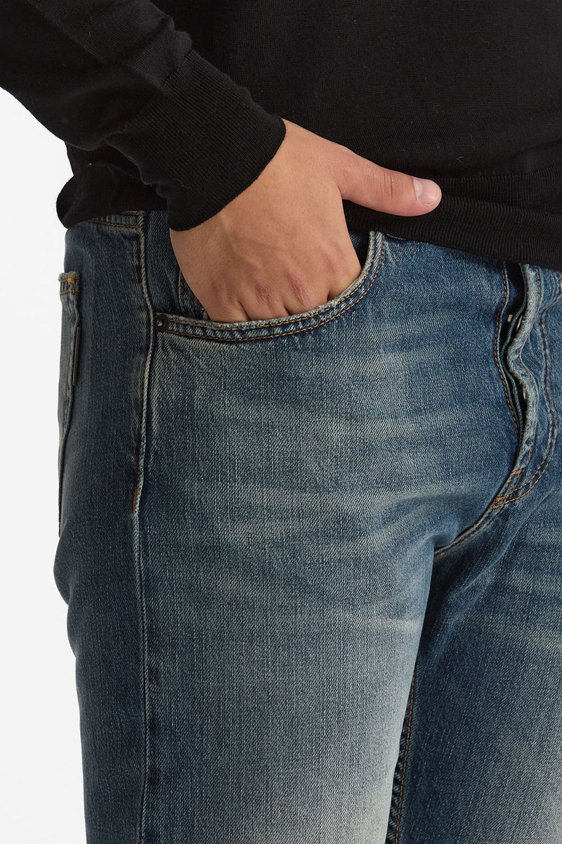 Jeans NUMERI in cotone fermo lavaggio medio uomo Numeri - 5