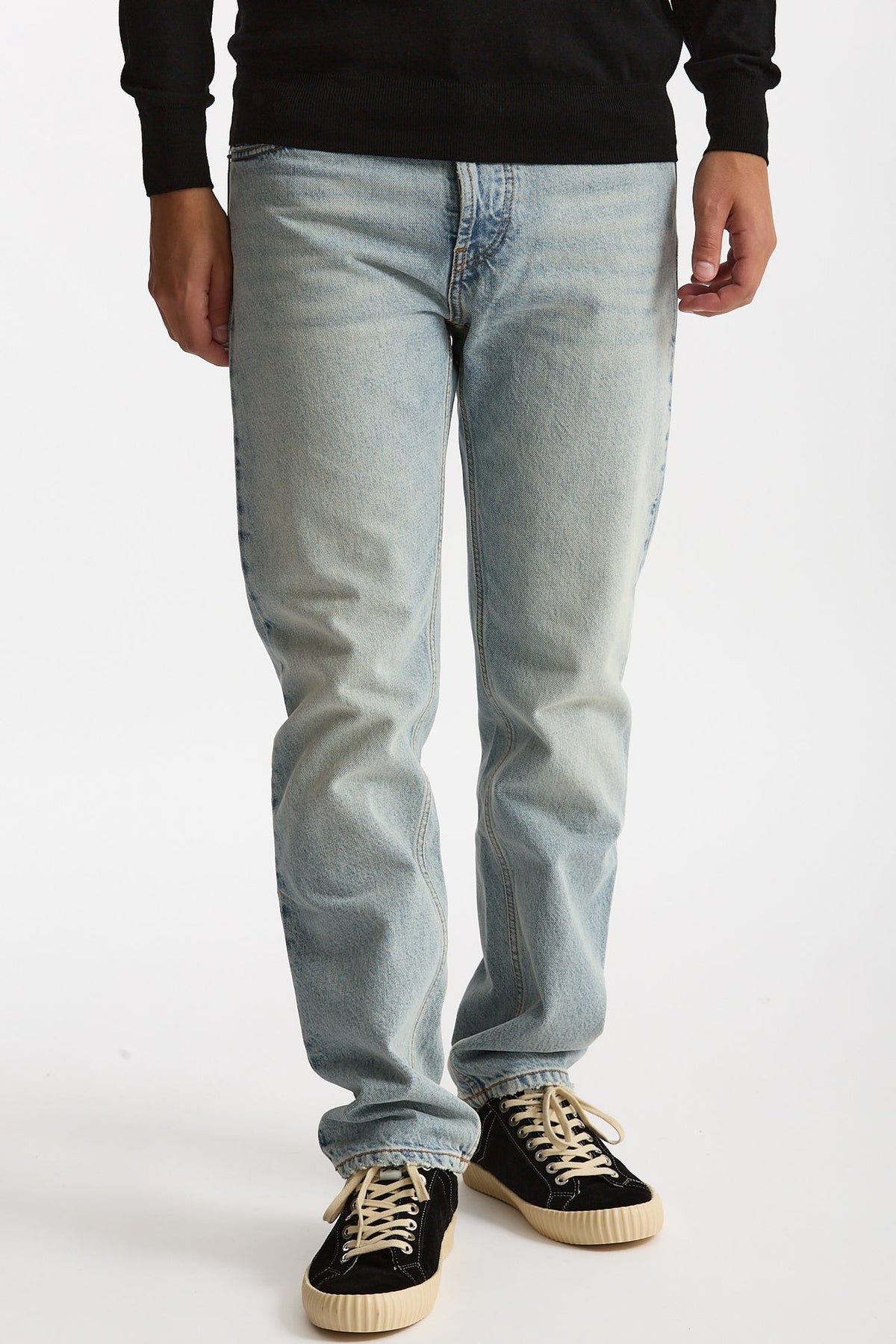 Jeans NUMERI in cotone fermo lavaggio chiaro uomo Numeri - 2
