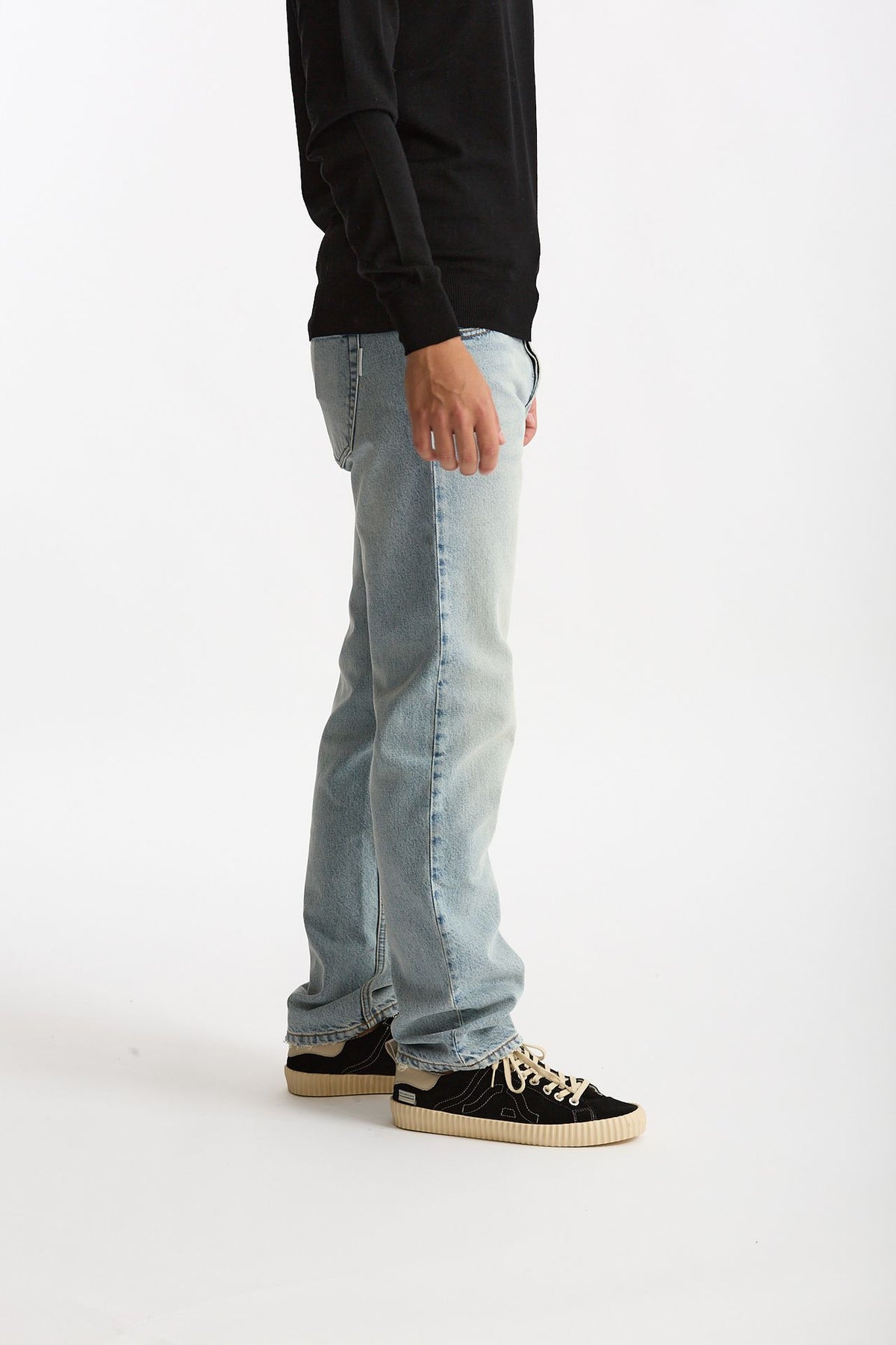 Jeans NUMERI in cotone fermo lavaggio chiaro uomo Numeri - 3