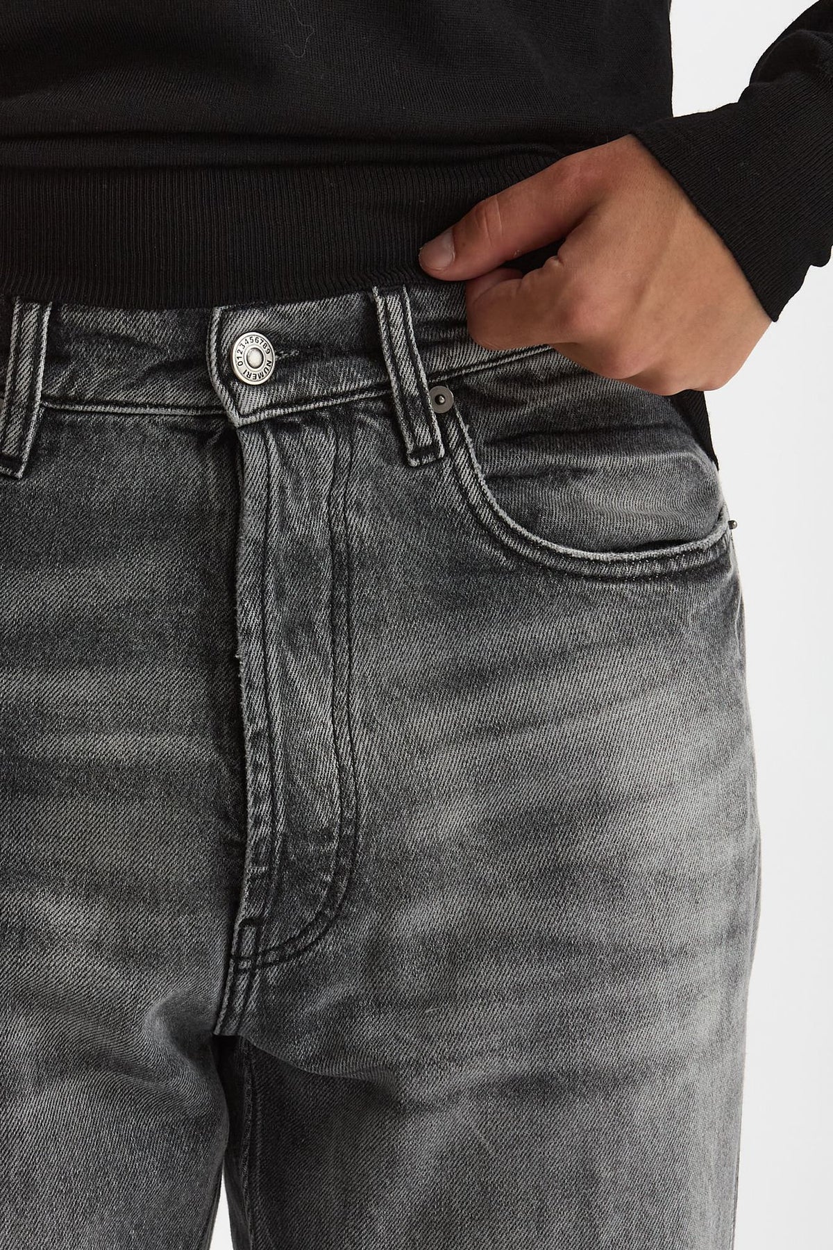 Jeans in cotone fermo grigio uomo Numeri - 6
