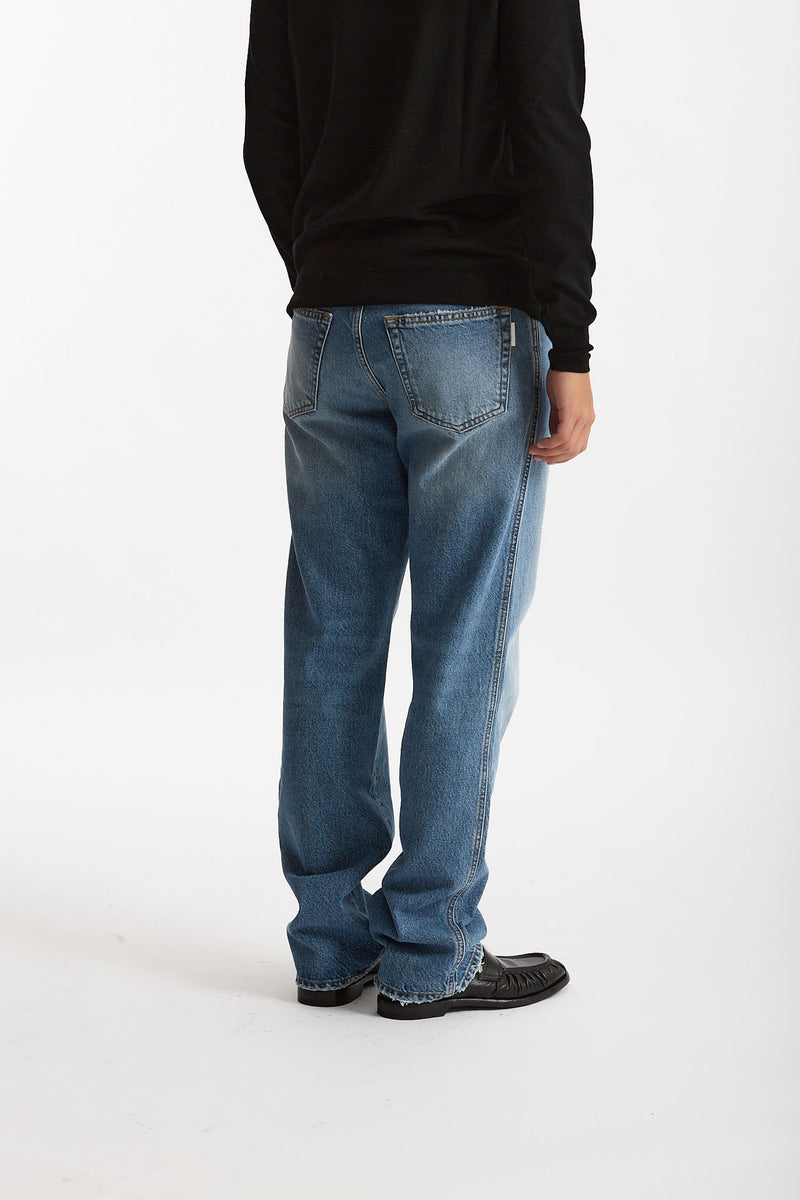 Jeans in cotone fermo lavaggio chiaro uomo Numeri - 3