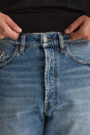 Jeans in cotone fermo lavaggio chiaro uomo Numeri - 6
