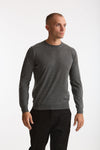 Maglia girocollo in cashmere e seta grigio uomo Mauro ottaviani - 2