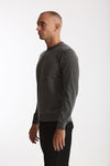 Maglia girocollo in cashmere e seta grigio uomo Mauro ottaviani - 1