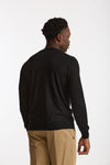Maglia girocollo in cashmere e seta nero uomo Mauro ottaviani - 4